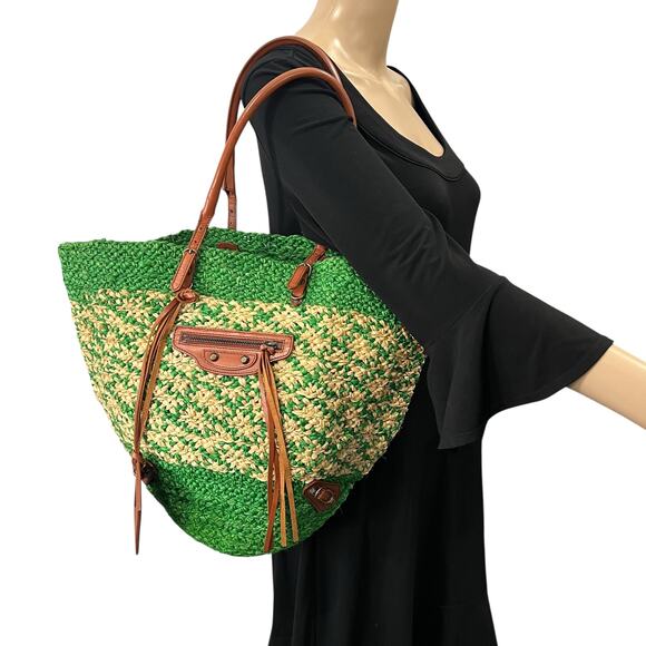 Balenciaga Raffia Tote Bag - Picture 3 of 11